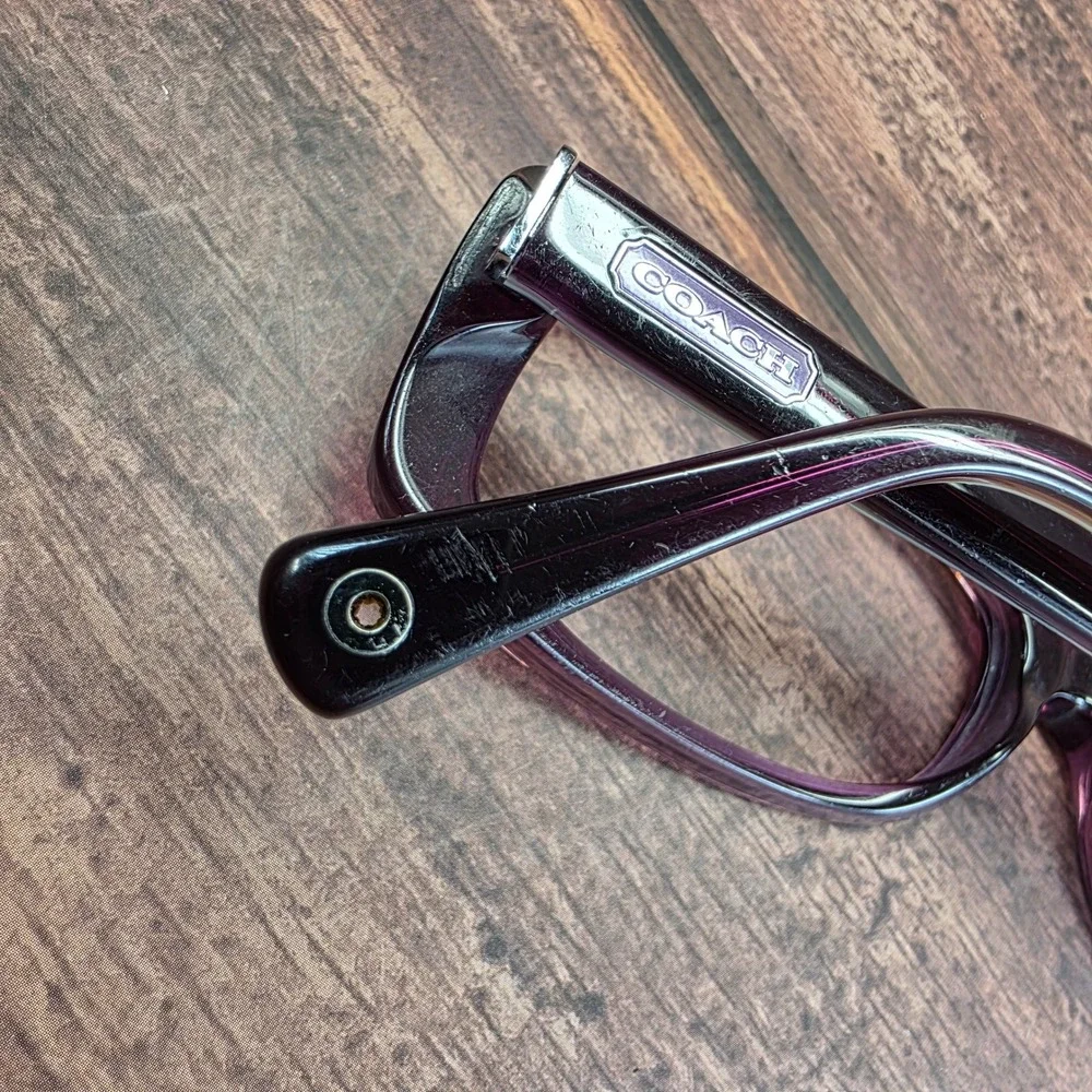 Coach HC 6011 Gabrielle Plum Purple Rectangular Eyeglass Frames 51-15-135